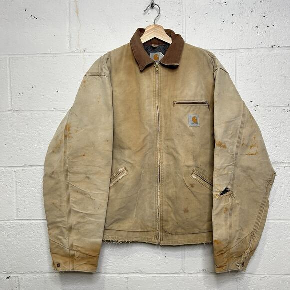 Carhartt Other - Vintage Carhartt Blanket-Lined Detroit Jacket “Brown” J01